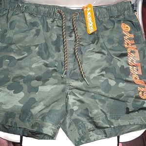 SuperDry men’s camp swimming trunks size 2XL